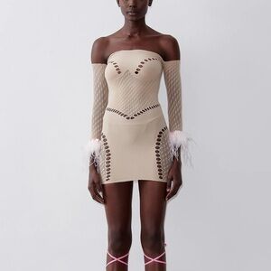 NWT Poster Girl Lexi Dress in Taupe